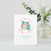 Valentijnsdag Waterflessen Milieuvriendelijk Feestdagenkaart (Staand voorkant)