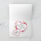 Valentijnsdag Waterverf bloemenkrans Feestdagen Kaart (Binnen)