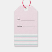 Valentijnsdag Waterverf Hart Gift Label Cadeaulabel (Achterkant)