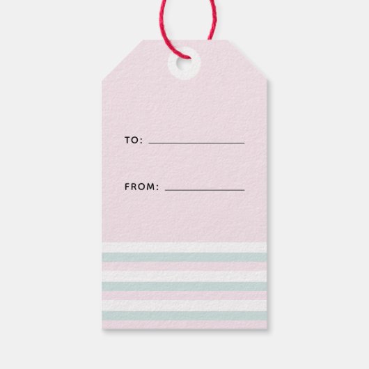 Valentijnsdag Waterverf Hart Gift Label Cadeaulabel (Achterkant)