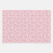 Valentijnsdag Waterverf Harten bloemen Inpakpapier Vel (Voorkant)