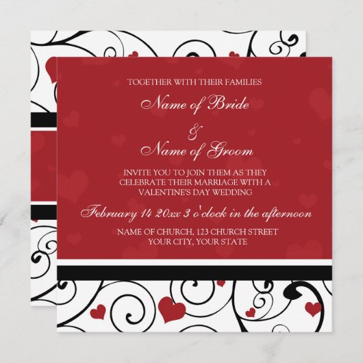 Valentijnsdag Weddenschap Kaart (Voorkant / Achterkant)