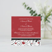 Valentijnsdag Weddenschap Kaart (Staand voorkant)