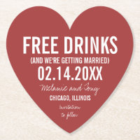 Valentijnsdag Wedding Funny Save the Dates