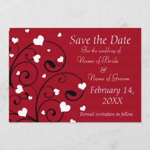 Valentijnsdag Wedding Photo Save the Date Cards