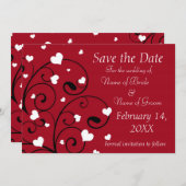 Valentijnsdag Wedding Photo Save the Date Cards (Voorkant / Achterkant)