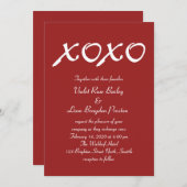 Valentijnsdag Wedding Uitnodiging (Voorkant / Achterkant)