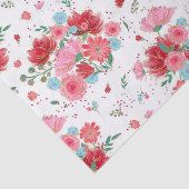 Valentijnsdag Weefpapier Florentiële Rozen Tissuepapier (Detail)