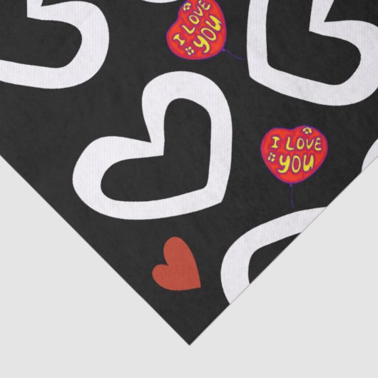 Valentijnsdag — Weefselpapier — Hoorten Tissuepapier (Detail)