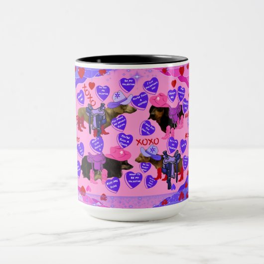 Valentijnsdag Weenie Dog Mok (Midden)