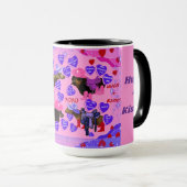 Valentijnsdag Weenie Dog Mok (Voorkant rechts)