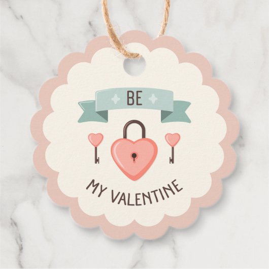 Valentijnsdag - Wees mijn valentijn Bedankjes Labels (Achterkant)