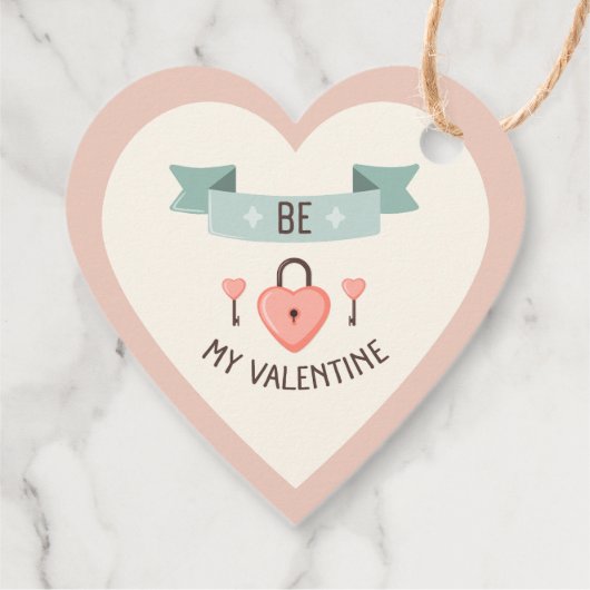 Valentijnsdag - Wees mijn valentijn Bedankjes Labels (Achterkant)