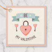 Valentijnsdag - Wees mijn valentijn Bedankjes Labels (Voorkant)