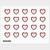 Valentijnsdag "Wees van mij" hart - Stickers (Vel)