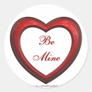 Valentijnsdag "Wees van mij" hart - Stickers