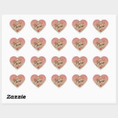 Valentijnsdag wees van mij ontwerp met hart, citaa hart sticker (Vel)