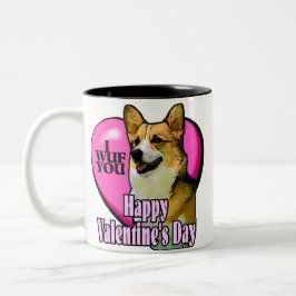 Valentijnsdag Welsh Corgi Tweekleurige Koffiemok
