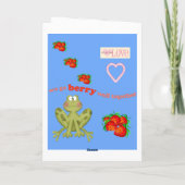 Valentijnsdag Wenskaart Be Valentijn Frog Feestdagen Kaart (Achterkant)