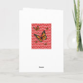 Valentijnsdag Wenskaart Butterfly Feestdagen Kaart (Achterkant)