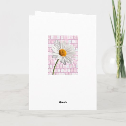 Valentijnsdag Wenskaart Daisy Feestdagen Kaart (Achterkant)