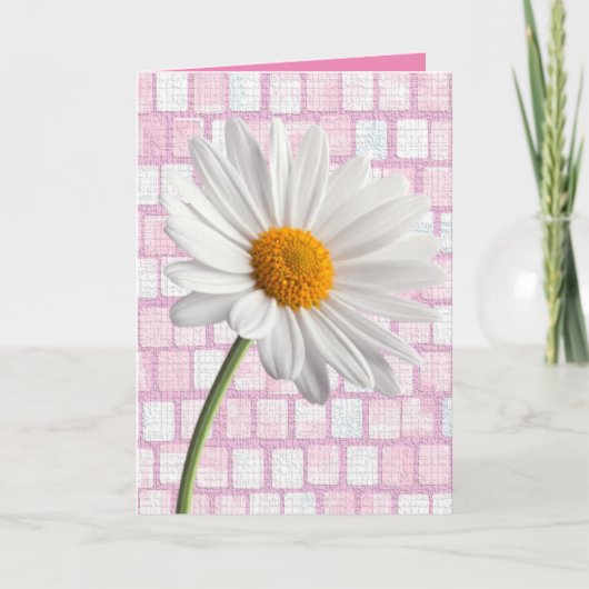 Valentijnsdag Wenskaart Daisy Feestdagen Kaart (Voorkant)