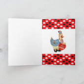 Valentijnsdag Wenskaart Duck Vintage Feestdagen Kaart (Binnen)