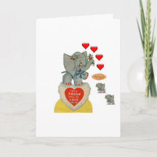 Valentijnsdag Wenskaart Elephant Feestdagen Kaart