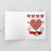 Valentijnsdag Wenskaart Feestdagen Kaart (Binnen)