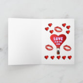 Valentijnsdag Wenskaart Feestdagen Kaart (Binnen)