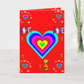 Valentijnsdag Wenskaart Feestdagen Kaart (Voorkant)