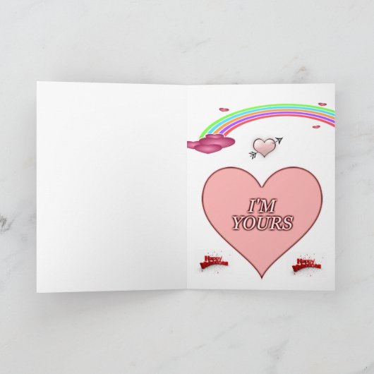 Valentijnsdag Wenskaart Feestdagen Kaart (Binnen)