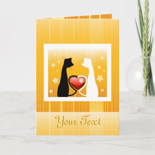 Valentijnsdag Wenskaart Feestdagen Kaart (Voorkant)