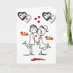 Valentijnsdag Wenskaart Feestdagen Kaart