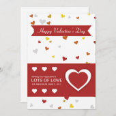 Valentijnsdag wenskaart feestdagenkaart (Voorkant / Achterkant)