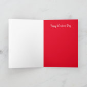 Valentijnsdag Wenskaart Hart op FireSnowman Feestdagen Kaart (Binnen)