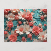 Valentijnsdag Wenskaart | Hartontwerp Briefkaart (Achterkant)