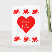 Valentijnsdag Wenskaart is liefde Feestdagen Kaart (Voorkant)