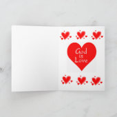 Valentijnsdag Wenskaart is liefde Feestdagen Kaart (Binnen)