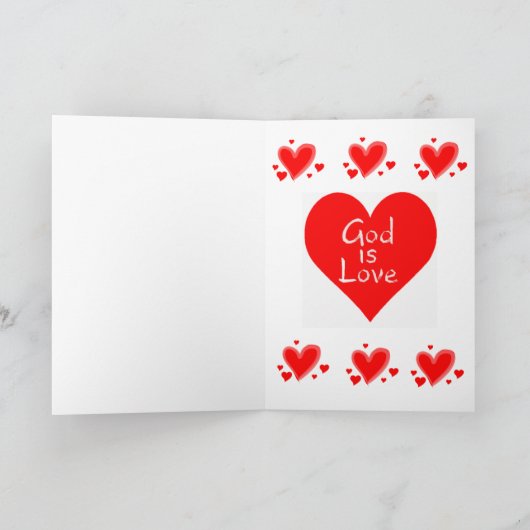 Valentijnsdag Wenskaart is liefde Feestdagen Kaart (Binnen)