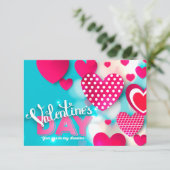 Valentijnsdag Wenskaart Kaart (Staand voorkant)