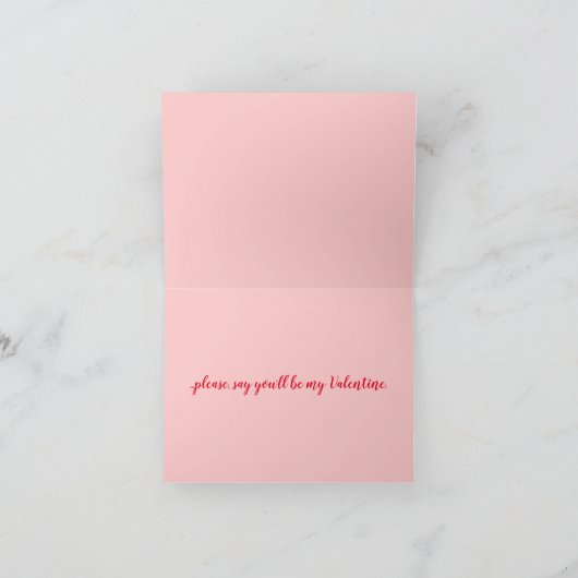 Valentijnsdag wenskaart kaart (Binnen)