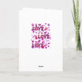 Valentijnsdag Wenskaart Love Feestdagen Kaart (Achterkant)