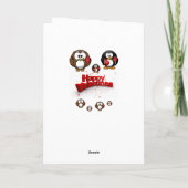 Valentijnsdag Wenskaart Penguin Feestdagen Kaart (Achterkant)