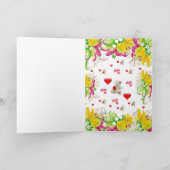 Valentijnsdag Wenskaart Teddy Bear Feestdagen Kaart (Binnen)