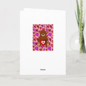 Valentijnsdag Wenskaart Teddy Bear Feestdagen Kaart (Achterkant)