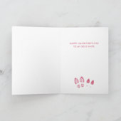 Valentijnsdag Wenskaart van eenhoevigen Kaart (Binnen)