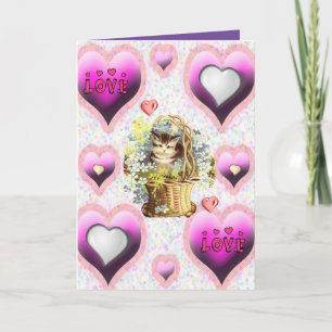 Valentijnsdag Wenskaart Vintage Feestdagen Kaart