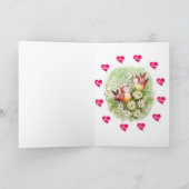 Valentijnsdag Wenskaart Vintage Feestdagen Kaart (Binnen)