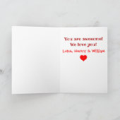 Valentijnsdag werelden Beste vader ooit Kinder Fot Feestdagen Kaart (Binnen)